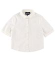 Emporio Armani Overhemd s/s - Wit m. Vlinderdas