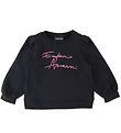 Sweat-shirt Emporio Armani - Noir av. Rose/Strass