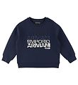 Emporio Armani Pullover - Dress Blue m. Text