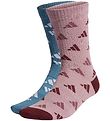 adidas Performance Socks - Graphic Sport - 2-Pack - Blue/Mauve