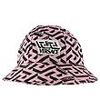 Versace Sun Hat - Black/Pink w. Logo