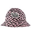 Versace Chapeau de Soleil - Noir/Rose av. Logo