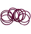 Little Wonders Elastics - Pink - 10-Pack - Burgundy Glitter