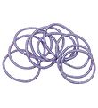 Little Wonders Elastics - Pink - 10-Pack - Light Purple Glitter