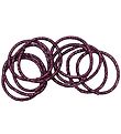 Little Wonders Elastic Hair Bands - Pink - 10-Pack - Dark Purple