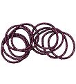 Little Wonders Elastics - Pink - 10er-Pack - Dark Purple Glitter