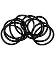 Little Wonders Elastic Hair Bands - Pink - 10-Pack - Black Glitt