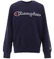 Champion Fashion Sweat-shirt - Bleu av. Logo