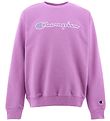 Champion Fashion Sweat-shirt - Violet av. Logo