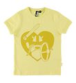 Danef T-shirt - Rainbow Ringer - Yellow w. Little Warrior
