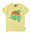 Danef T-Shirt - Rainbow Ringer - Yellow m. Alohej