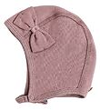 Racing Kids Bonnet de Bb - Dusty Rose av. Noeud Papillon