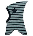 Racing Kids Balaclava hat - 2-layer - Blue Striped w. Star