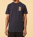 New Era Stuttermabolur - Boston Red - Svart