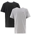 Tommy Hilfiger T-Shirt - 2er-Pack - Medium+ Grey Heather/Schwarz