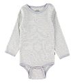 Mads Nrgaard Bodysuit l/s - Off White Grey Melange