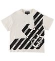 Emporio Armani T-shirt - White/Black w. Logo