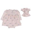 Hust and Claire Bodysuit w. Skirt l/s - Kanita - Peach Skin