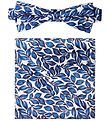 Grunt Bow Tie w. Handkerchief - Our Leaf - Blue Flower