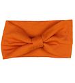 Voksi Headband - Wool - 2-layer - Warm Orange w. Bow