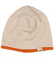 Voksi Beanie - Wool - 2-layer - Reversible - Melange Sand/Warm O