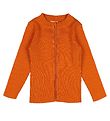 Voksi Gilet - Rib - Laine - Chaud Orange