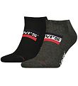 Levis Sneaker-Socken - 2er-Pack - Sportbekleidung - Mid Grey/Bla