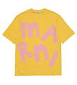 Marni T-shirt - Yellow w. Pink