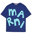 Marni Stuttermabolur - Blár M. Grænblátt