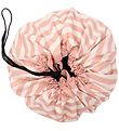 Play&Go Toy Storage Bag Blanket - Ø140 - Stripes New Pink