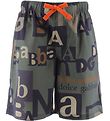 Dolce & Gabbana Swim Shorts - Reborn To Live - Army Green w. Pri