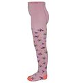 Melton Tights - Bow Tie Dot - All Pink