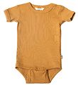 Joha Bodysuit s/s - Rib - Mustard