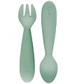 EzPz Cutlery - 2-Pack - Silicone - Dusty Green