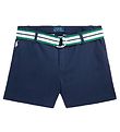 Polo Ralph Lauren Shorts - Classic - Navy w. Belt