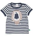 Freds World Stuttermabolur - Dýr Stripe - Midnight