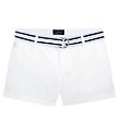 Polo Ralph Lauren Shorts - Classiques - Blanc av. Ceinture