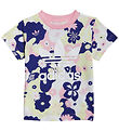 adidas Originals T-shirt - White/Pink/Purple w. Flowers