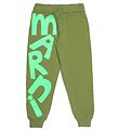 Marni Joggingbuxur - Khaki/Neon grænt