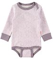 Katvig Bodysuit l/s - Purple w. Apples