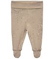 Petit by Sofie Schnoor Trousers w. Feet - Dark Sand