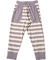 Katvig Trousers - Purple/Beige Striped