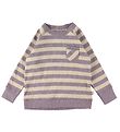 Katvig Blouse w. Pocket - Purple/Beige Striped