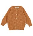 Petit Piao Cardigan - Knitted - Camel w. Pointelle