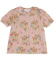 Christina Rohde Shirt - Beige w. Flowers