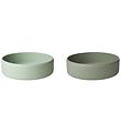 Liewood Bowls - 2-Pack - Silicone - Dusty Min/Fauna Green