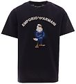 Emporio Armani Stuttermabolur - Dökkblátt M. Örn