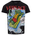 Versace T-Shirt - Sort m. Krokodil
