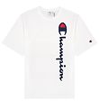 Champion Fashion T-Shirt - Wit m. Logo