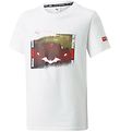 Puma Stuttermabolur - Batman - White